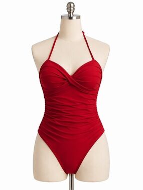 La Blanca Cherry Red Swimsuit